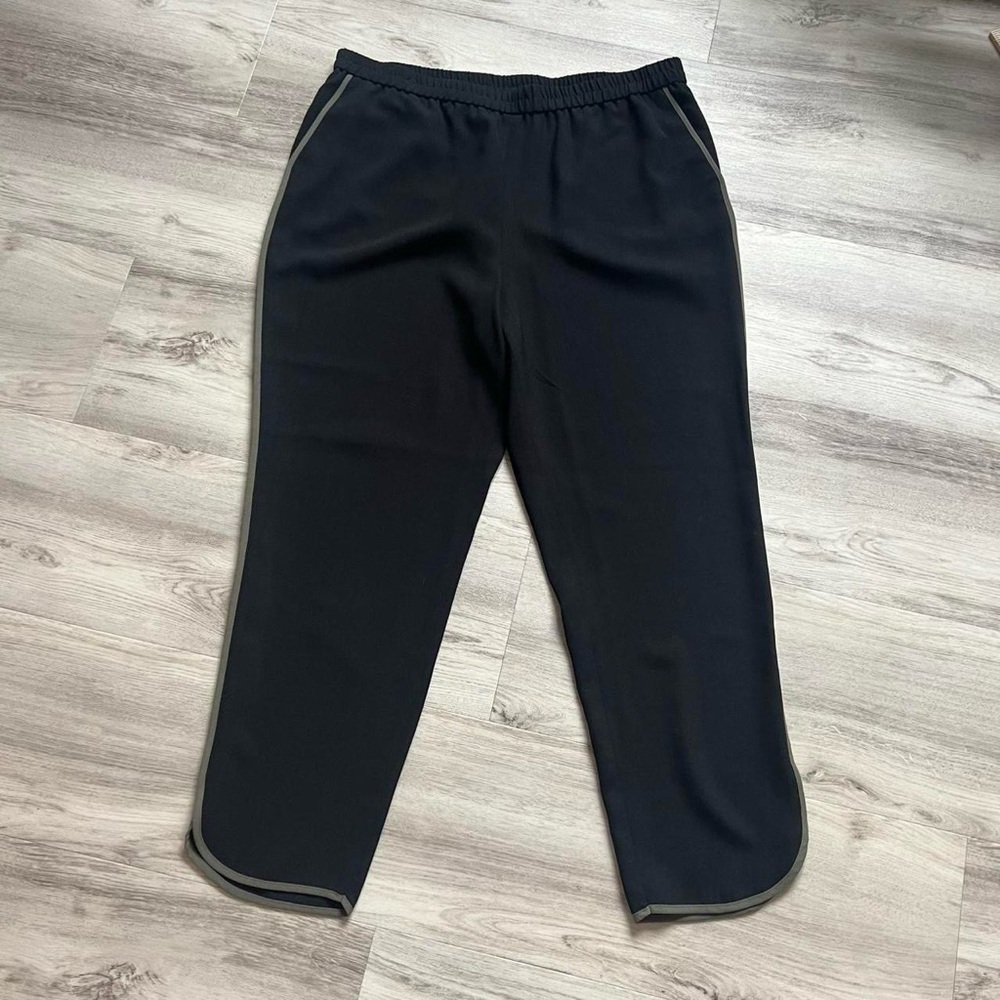 Nine West Black Pants with side stripe